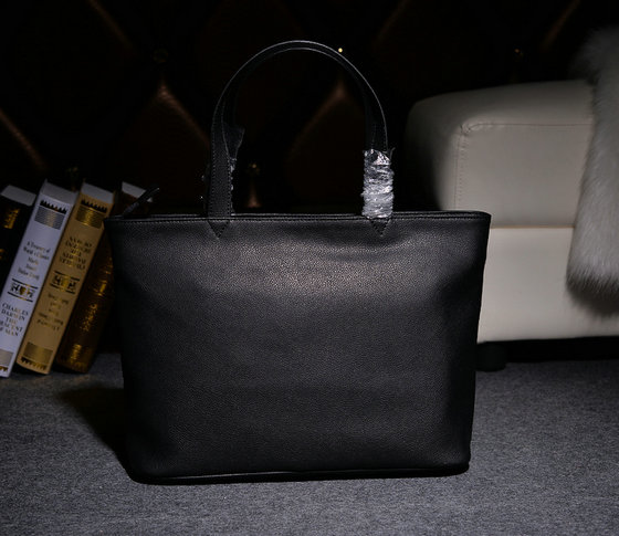 2014 Fall/Winter YSL Grained Leather Tote Bag Y7138 in Black